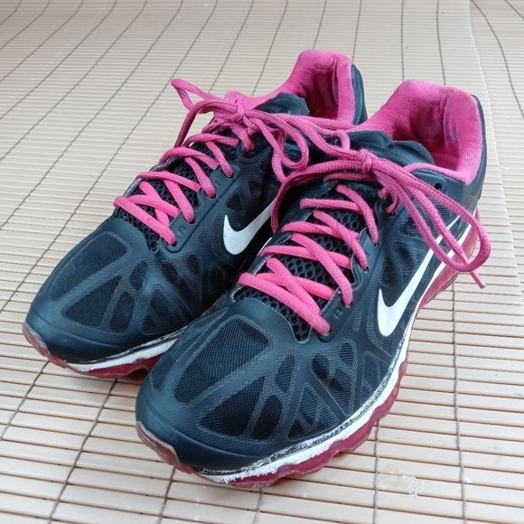 NIKE AIR MAX + 2011 BLACK-WHITE-CHERRY Women’s SZ - Picture 2 of 11